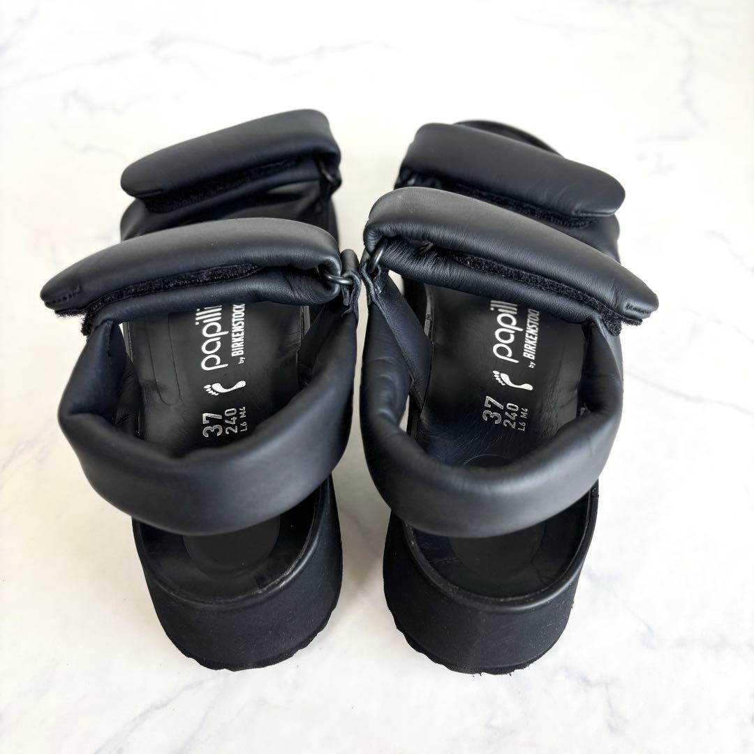 美品 ビルケンシュトック 37 パピリオ セダ サンダル ブラック