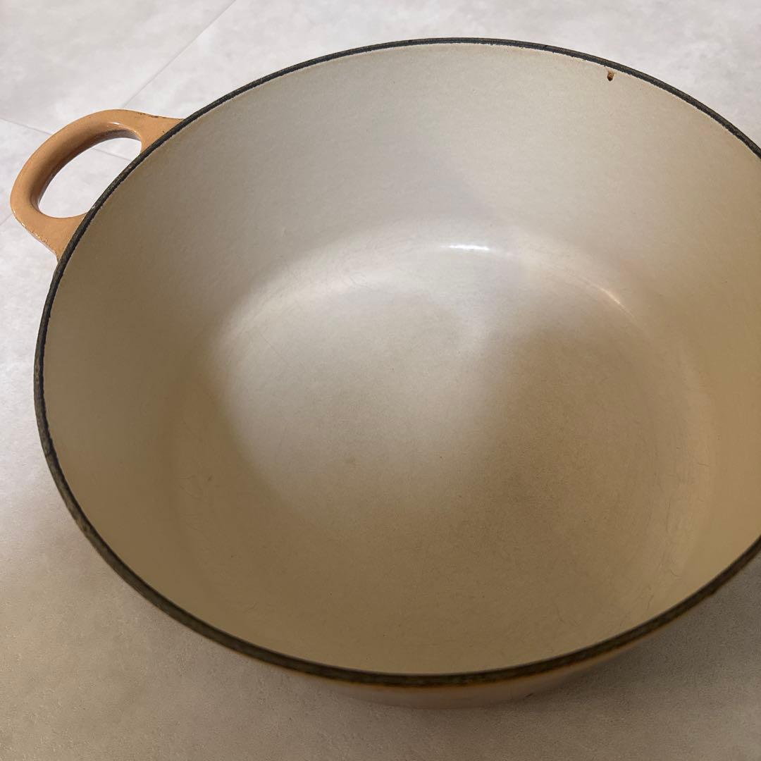ビンテージLE CREUSET 両手鍋 希少色　キャラメルブラウン　24cm