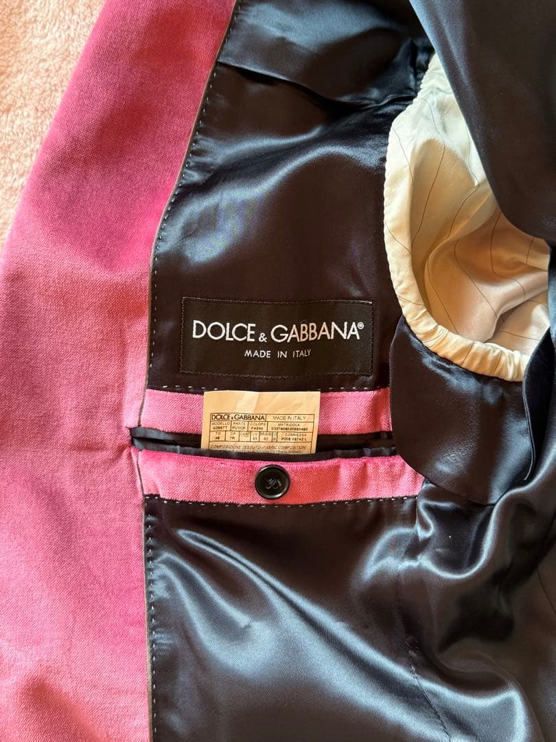DOLCE&GABBANA ドルチェ＆ガッバーナ ベロア ジャケット46サイズ
