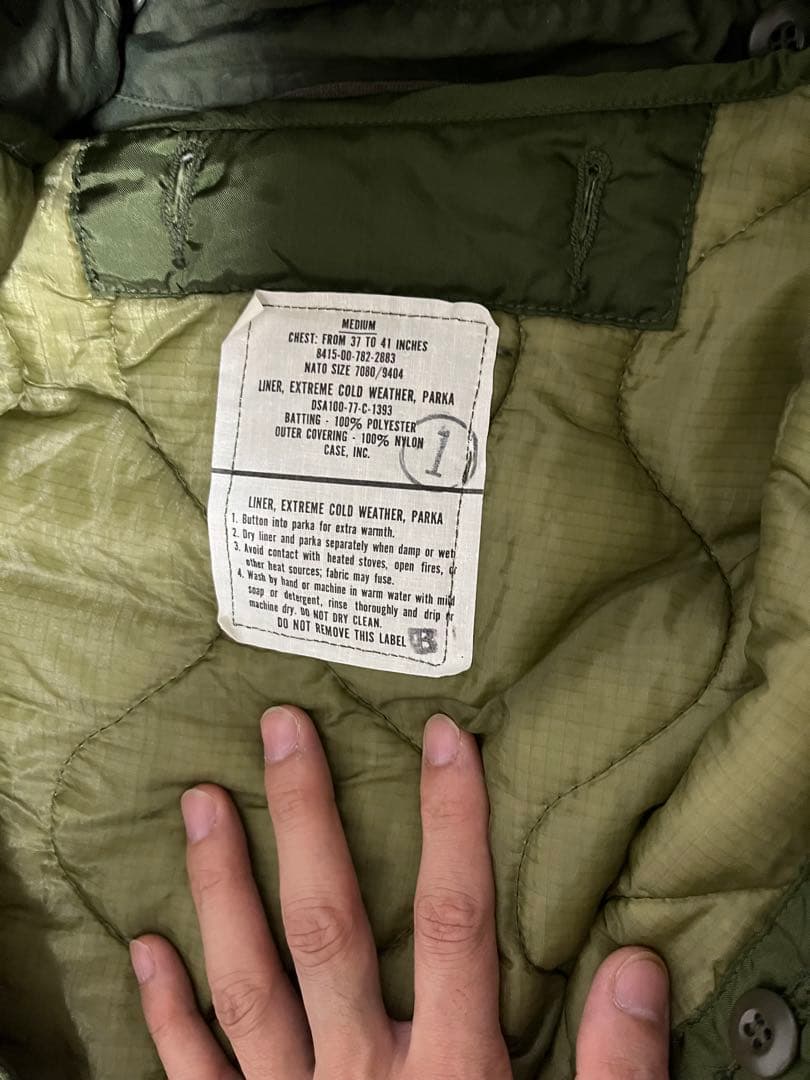 m-65 フィッシュテールパーカー　フルセット