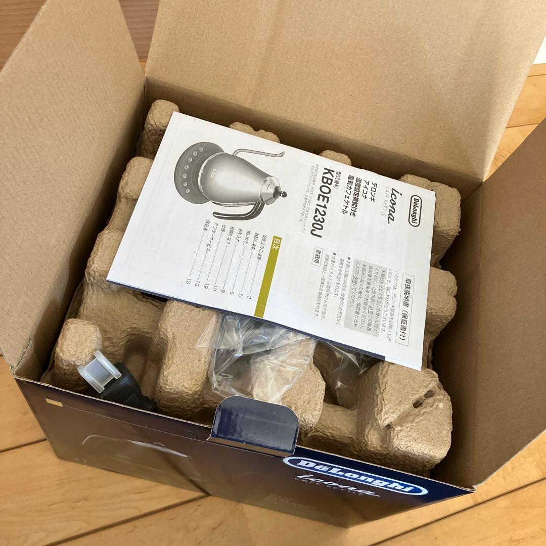 De'Longhi アイコナ 電気ケトル KBOE1230J-GY