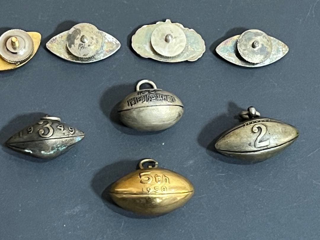 『激レア』戦後アメフト記念バッジセット RICE BOWL1949 (初期大会)