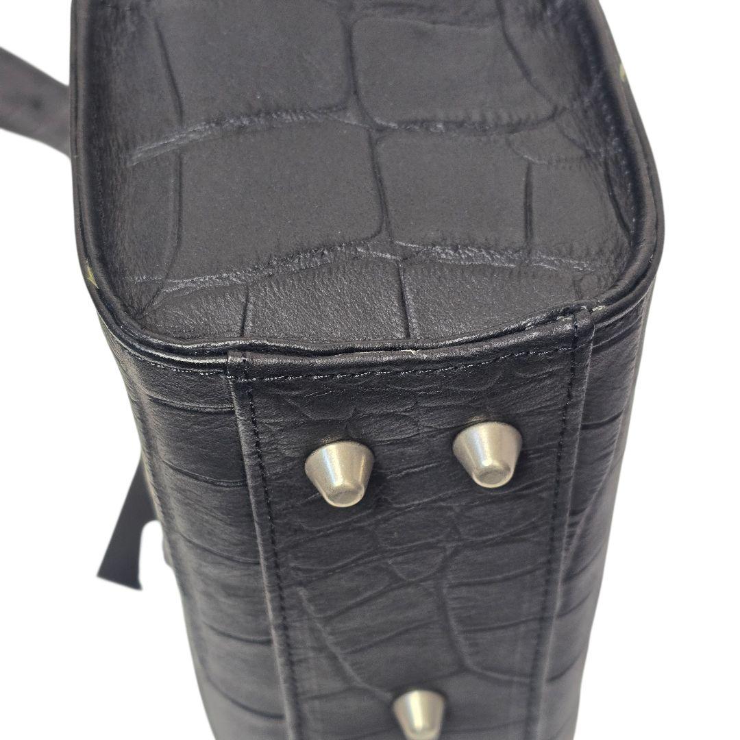 M.U.L クロコ型押し レザー ショルダーバッグ Y2K 日本製