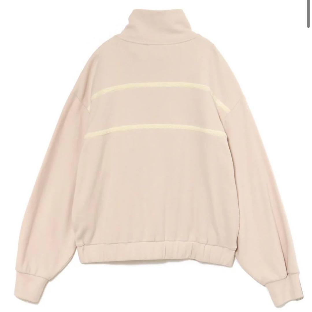 トップス Milky pile heart zip tops