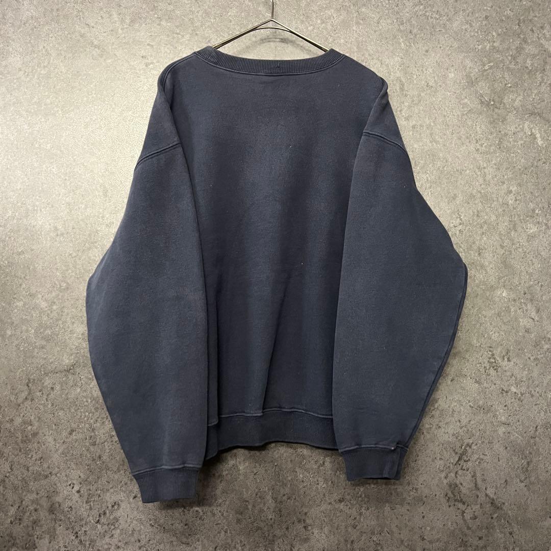 US古着【ルーニー タズマニアンデビル ジップスウェットトレーナー】ネイビー L