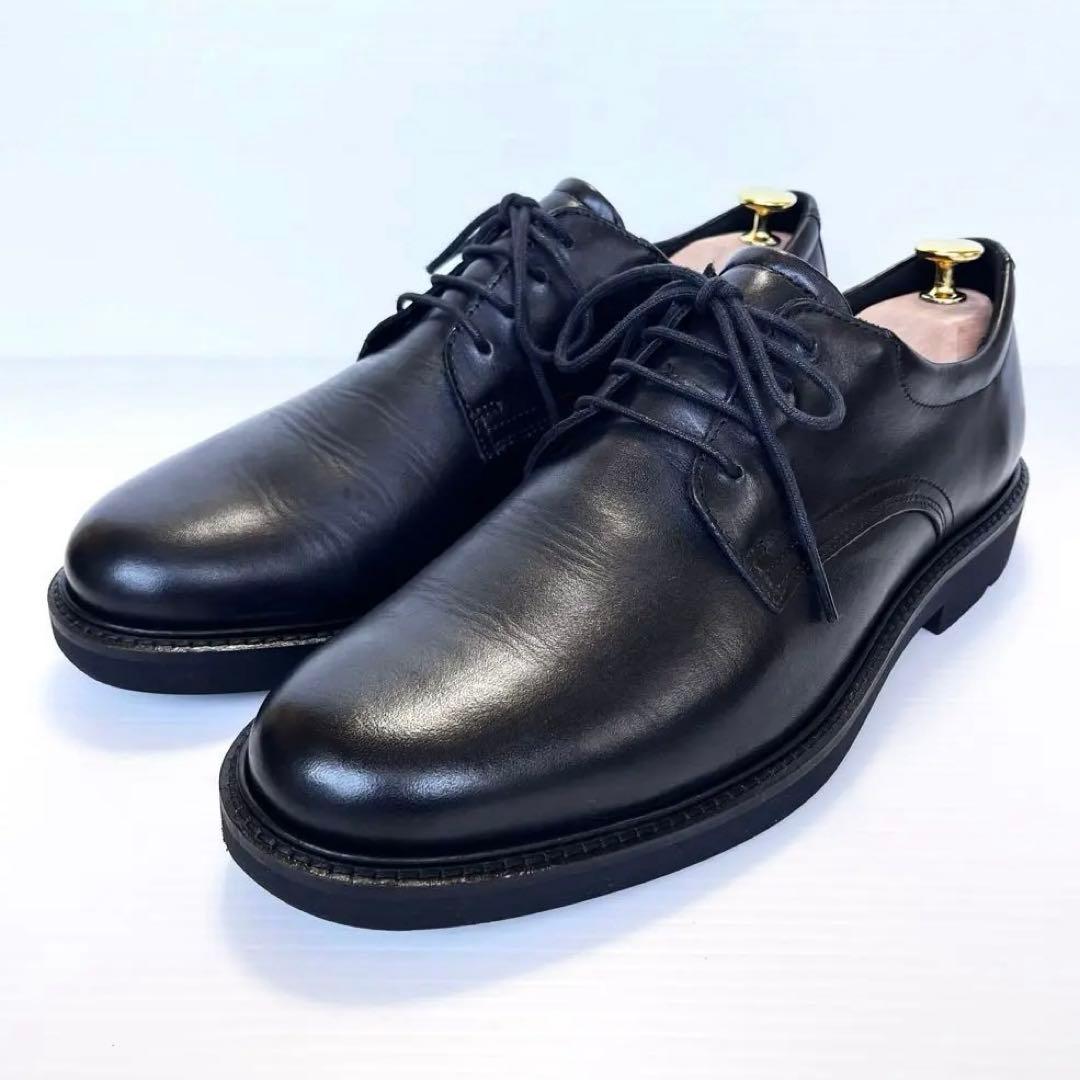 美品✨ ecco エコー ビジネスシューズ プレーントゥ レザー 27.5cm