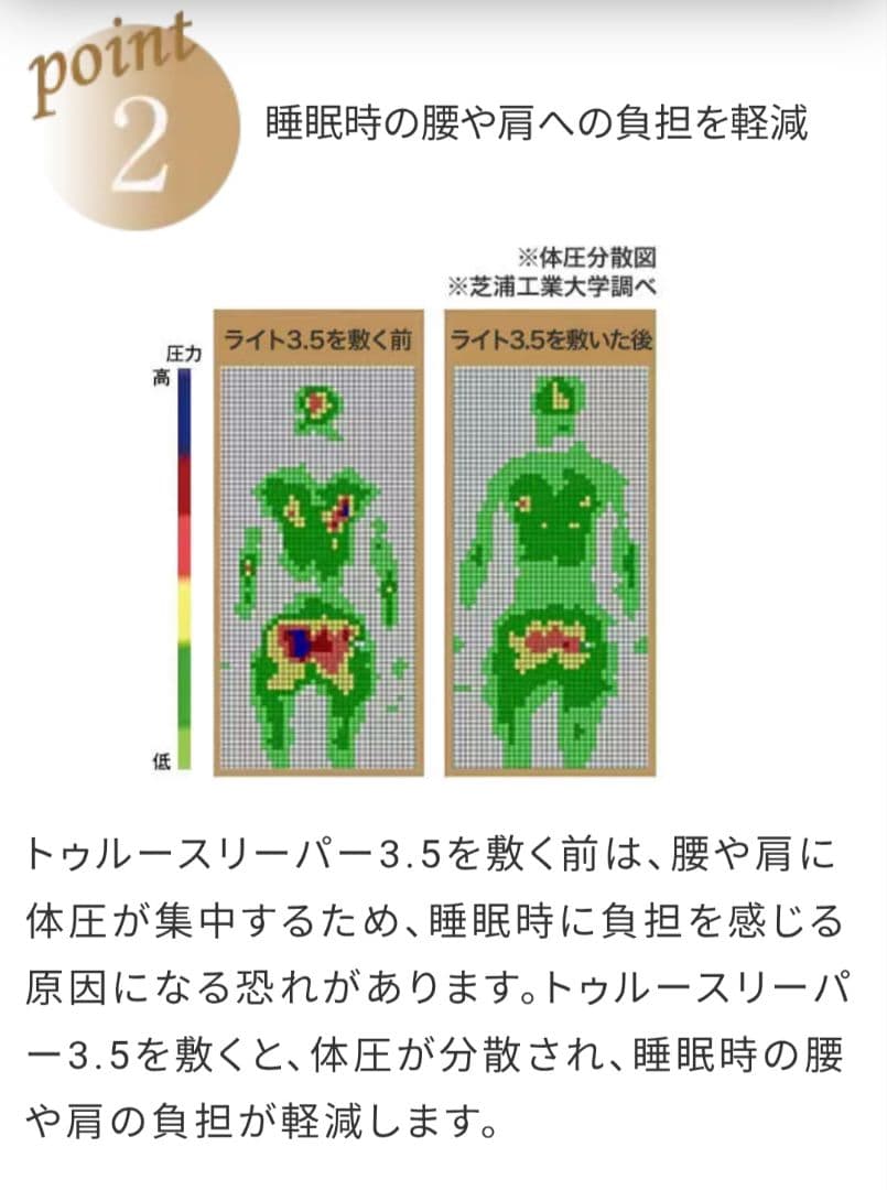新品未開封トゥルースリーパー　シングル + カバー 低反発マットレス