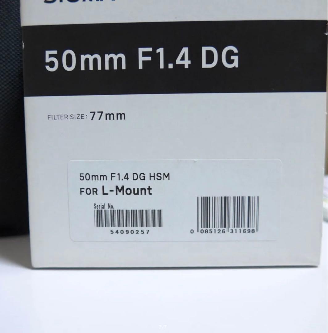 SIGMA 50mm F1.4 DG レンズ Lマウント