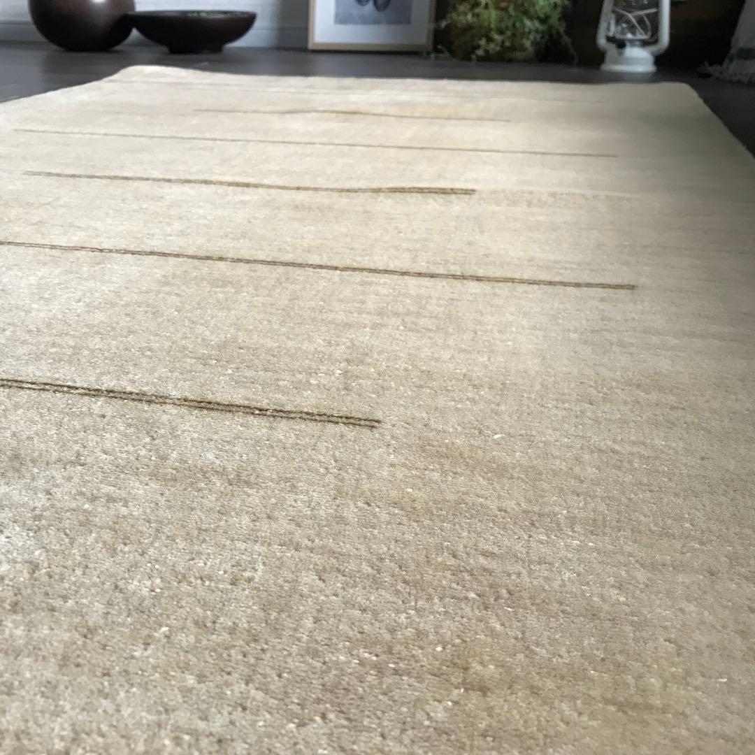 ウール ラグ ラグマット 絨毯 100x160cm 一点もの