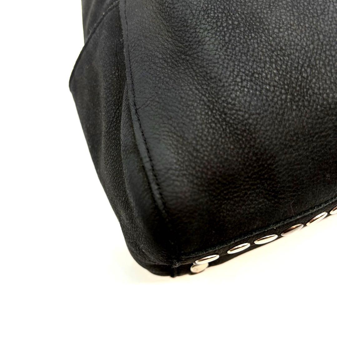 TRES y2k 00s 海外ガール 本革 スタッズ ショルダー バッグ　黒