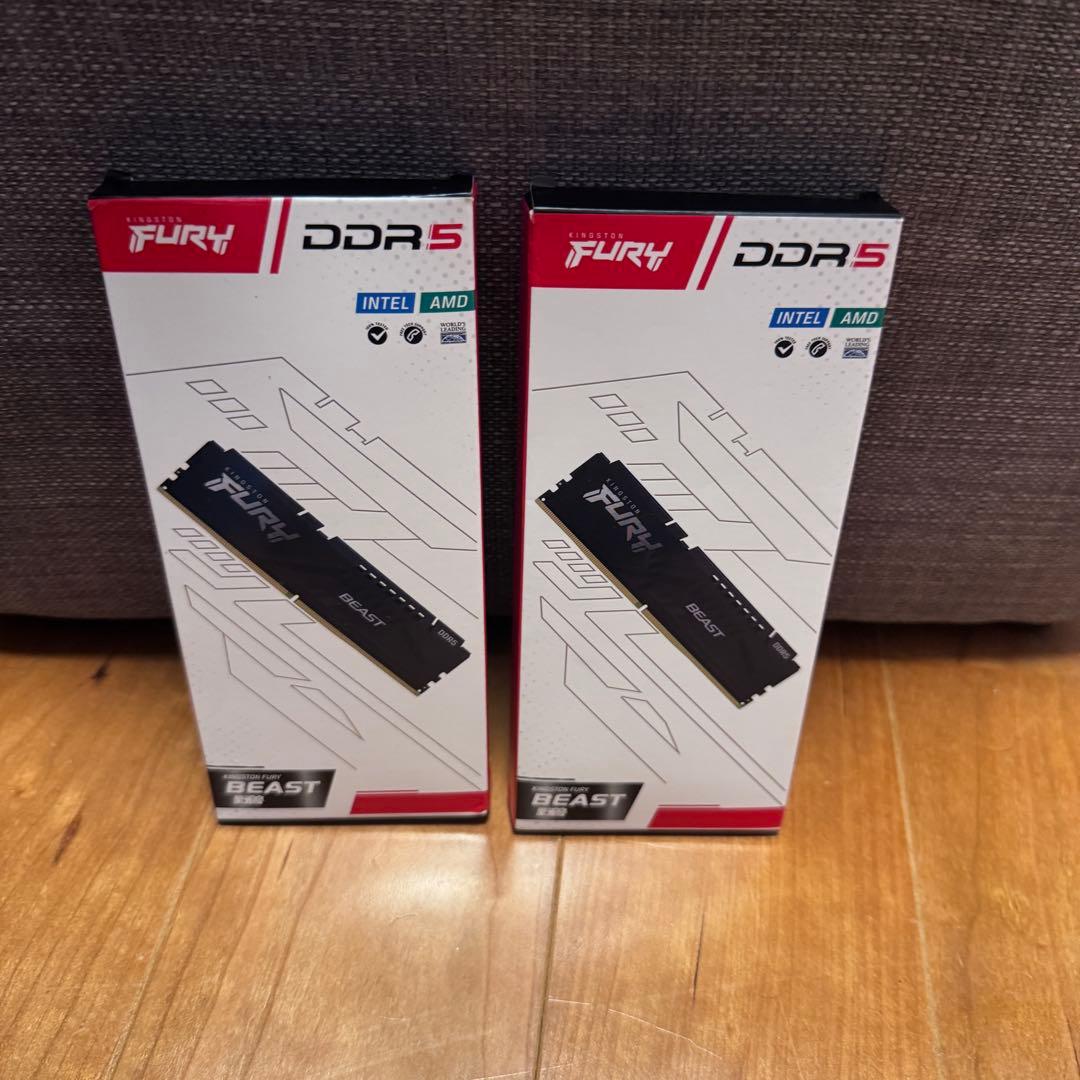 KINGSTON FURY BEAST DDR5 メモリー 32GB 2枚セット