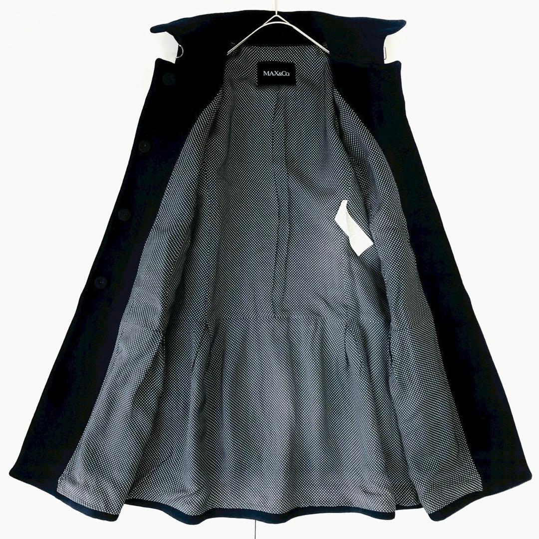 美品✨️近年モデル　マックスマーラ　ペプラム　ミドル丈コート　フリルデザイン