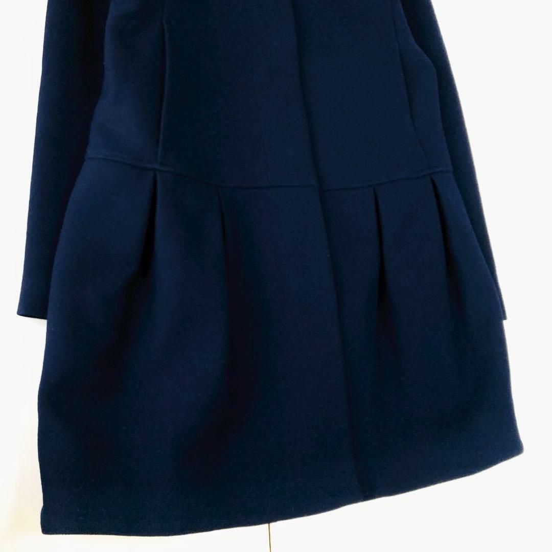 美品✨️近年モデル　マックスマーラ　ペプラム　ミドル丈コート　フリルデザイン