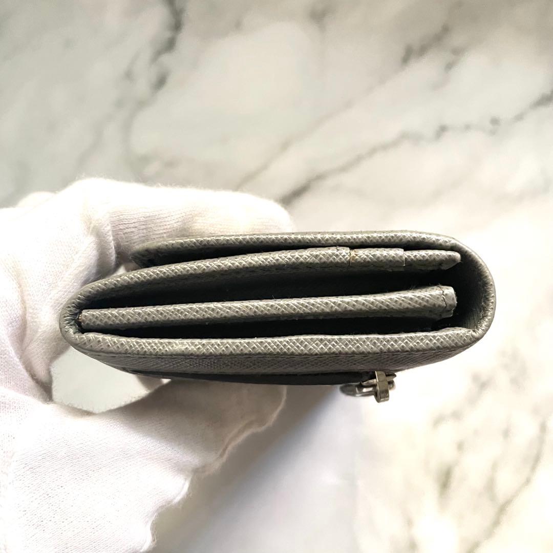 PRADA プラダ サフィアーノ　リボン　フィオッコ　長財布　極美品0115-④