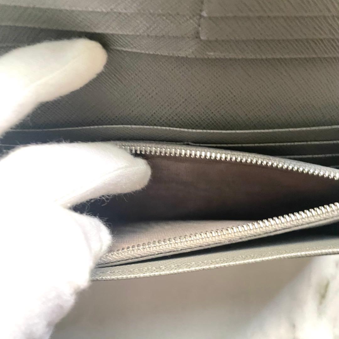 PRADA プラダ サフィアーノ　リボン　フィオッコ　長財布　極美品0115-④