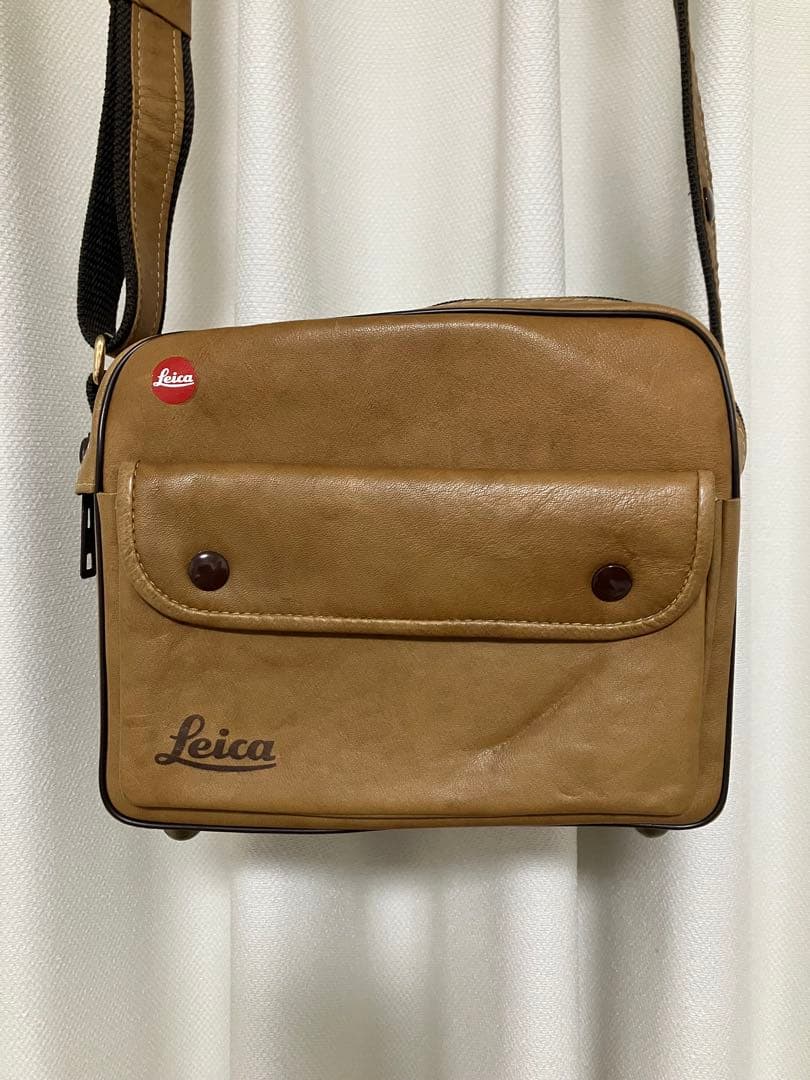 最終値下げ　美品　ライカ　Leica　カメラ　ショルダーバッグ　ベージュ　革製品