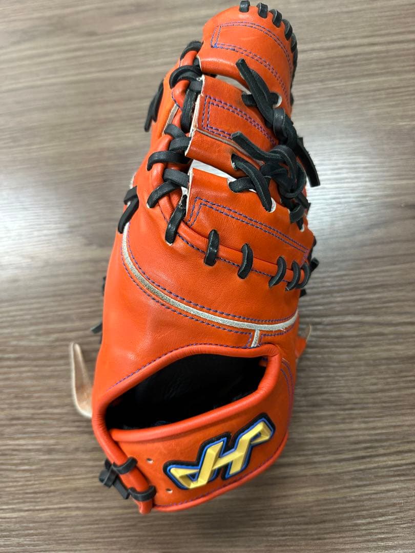 オレンジ レザー 軟式グローブ JH