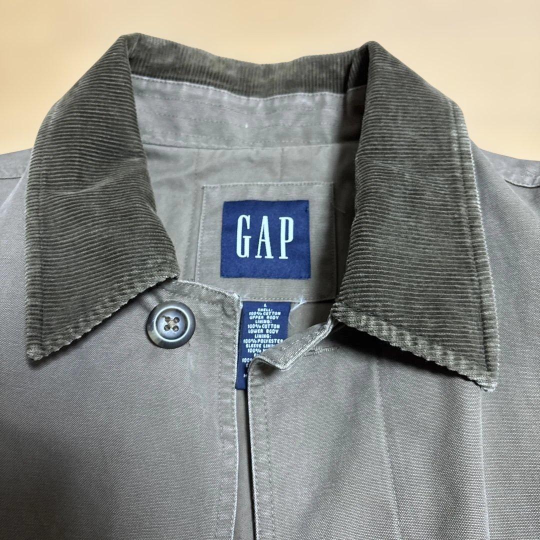 old gap カバーオール　ハンティングジャケット 襟コーデュロイ　ダック