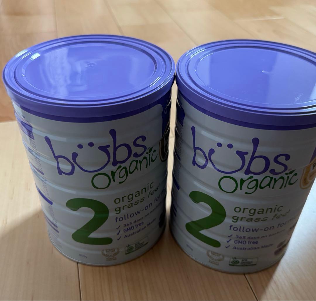 【新品未使用】Bubs オーガニック粉ミルク 800g×2缶