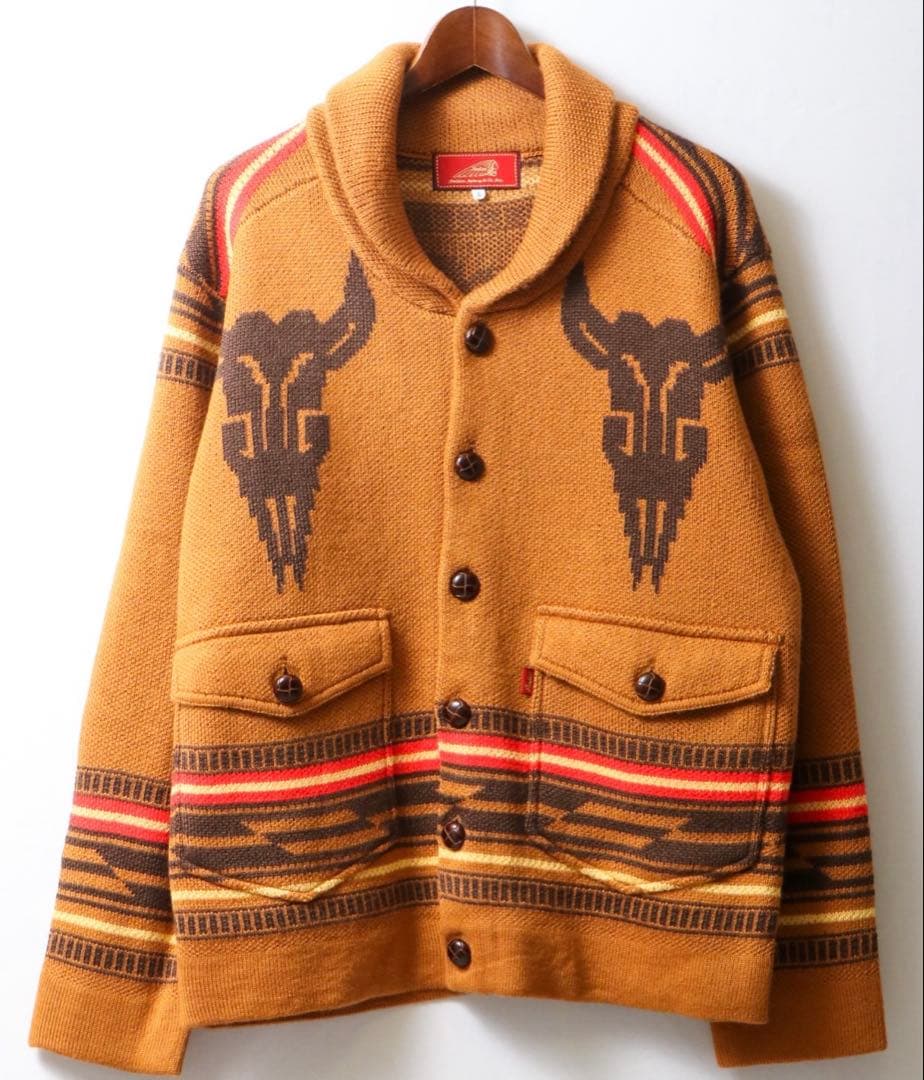 【INDIAN MOTOCYCLE】ロデオ&ロングホーン ニットジャケット