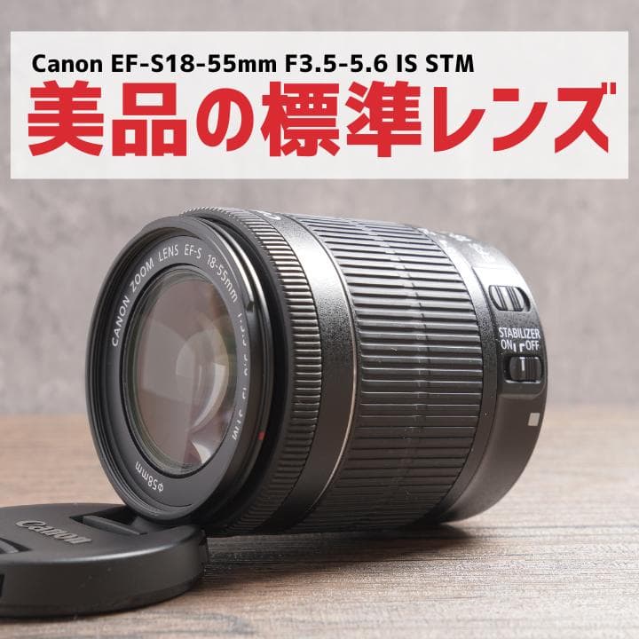 美品✨初心者に✨Canon EF-S 18-55mm IS STM　1014-3