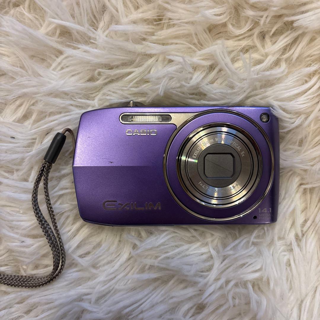 CASIO EXILIM パープル コンパクトデジタルカメラ