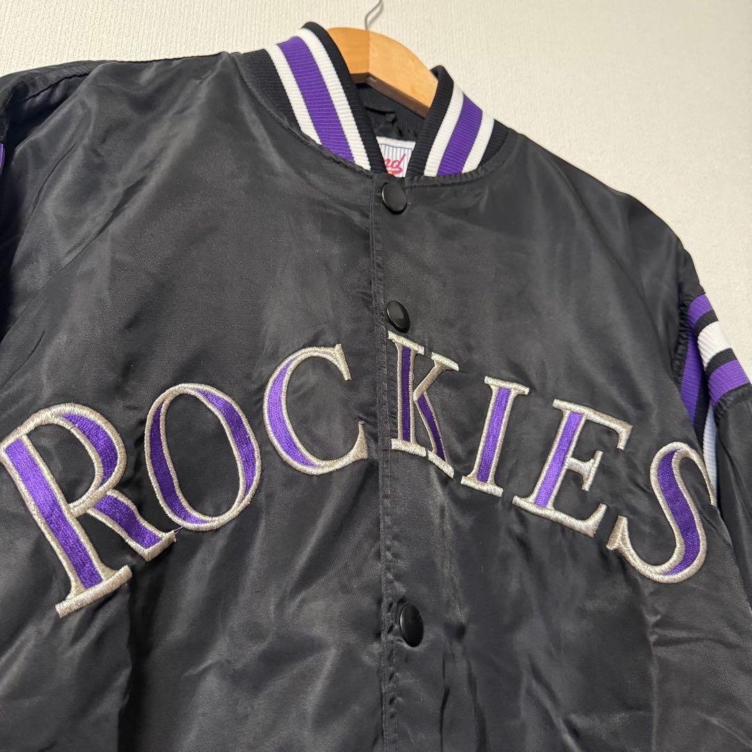 美品 MLB コロラド ロッキーズ スタジャン スターター STARTER Ｌ