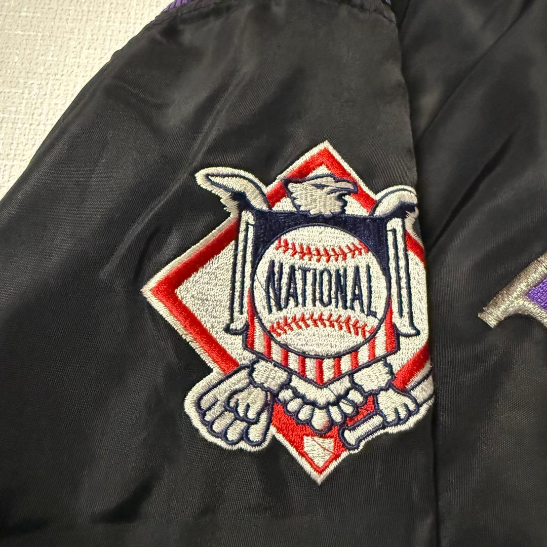 美品 MLB コロラド ロッキーズ スタジャン スターター STARTER Ｌ