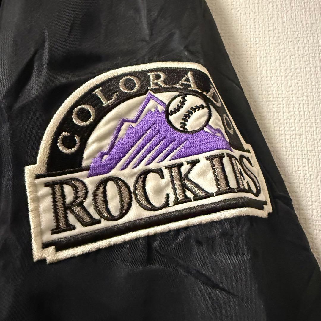 美品 MLB コロラド ロッキーズ スタジャン スターター STARTER Ｌ