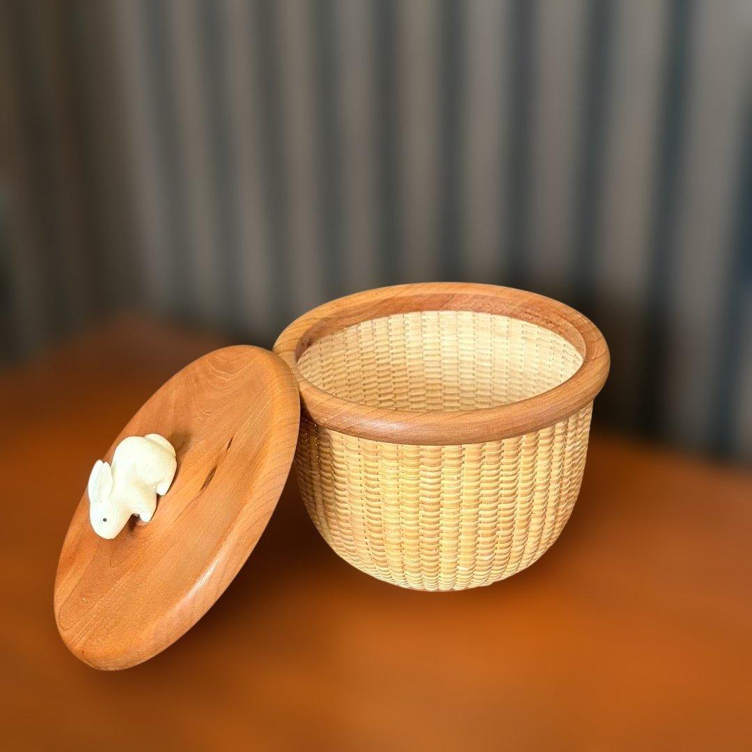 ナンタケットバスケット　キャンディバスケット　５インチラウンド