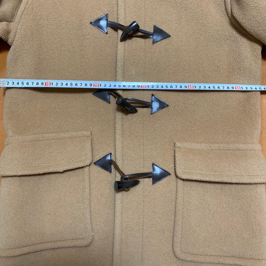 INVERTRE ベージュ ダッフルコート フード付き　38 英国製