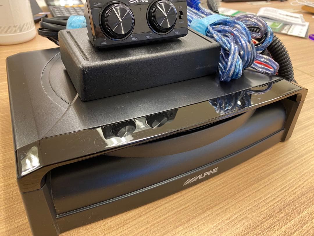 ALPINE アルパイン サブウーファー SWE-1200 付属品 RCA