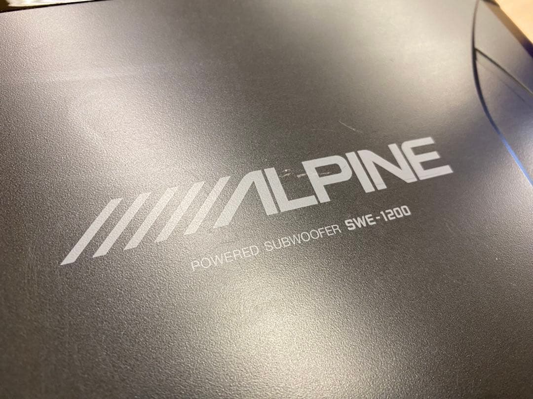 ALPINE アルパイン サブウーファー SWE-1200 付属品 RCA