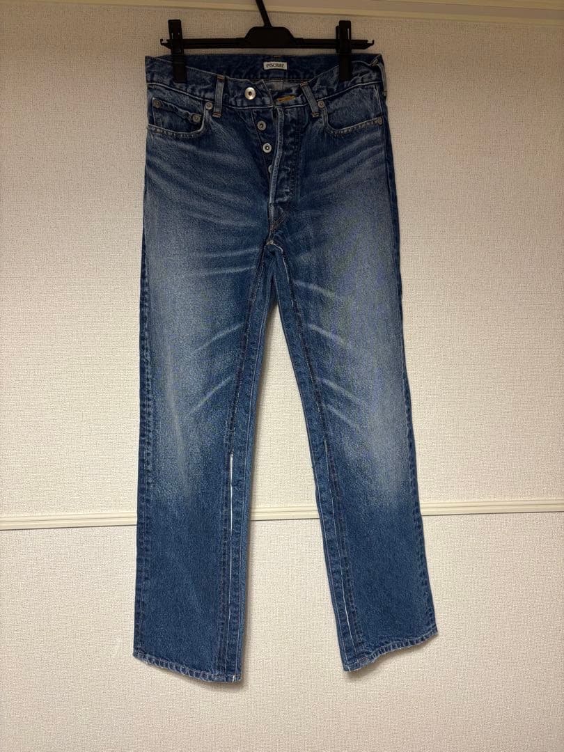 INSCRIRE ストレート　パッチディファレント　デニムパンツ