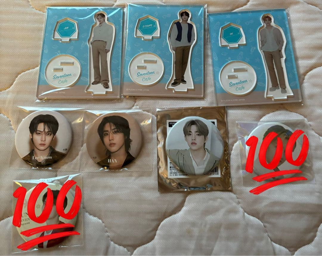 SEVENTEEN、スキズ、トレカ缶バッジまとめ売り