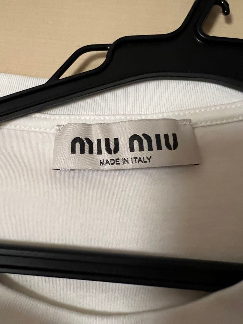 miu miu ホワイト Tシャツ 半袖