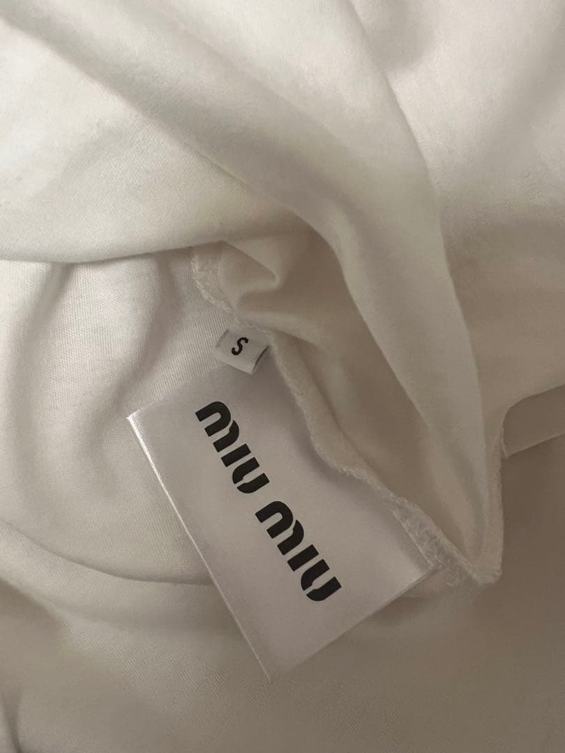 miu miu ホワイト Tシャツ 半袖
