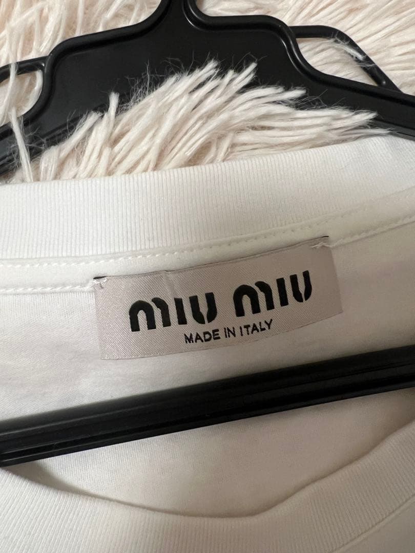 miu miu ホワイト Tシャツ 半袖