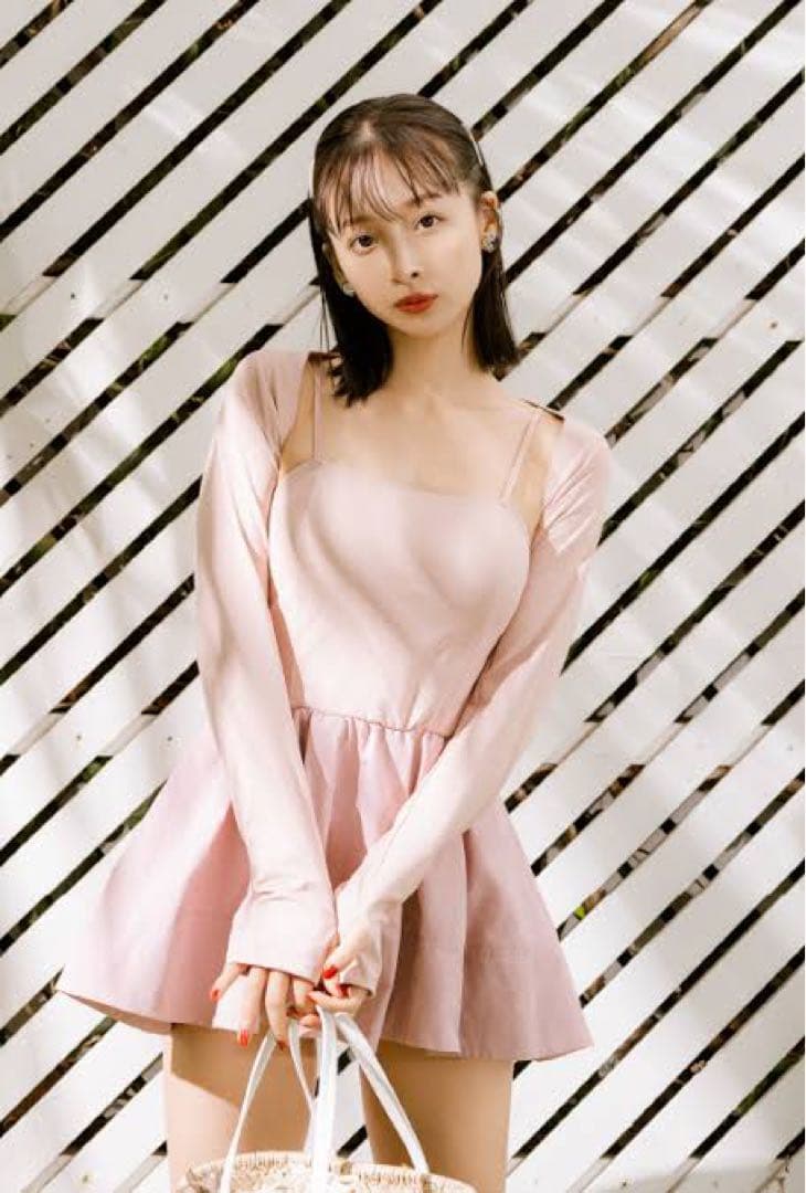 【新品未使用】リリーブラウン 3ピーススウィムウェア（ピンク） 水着 レディース