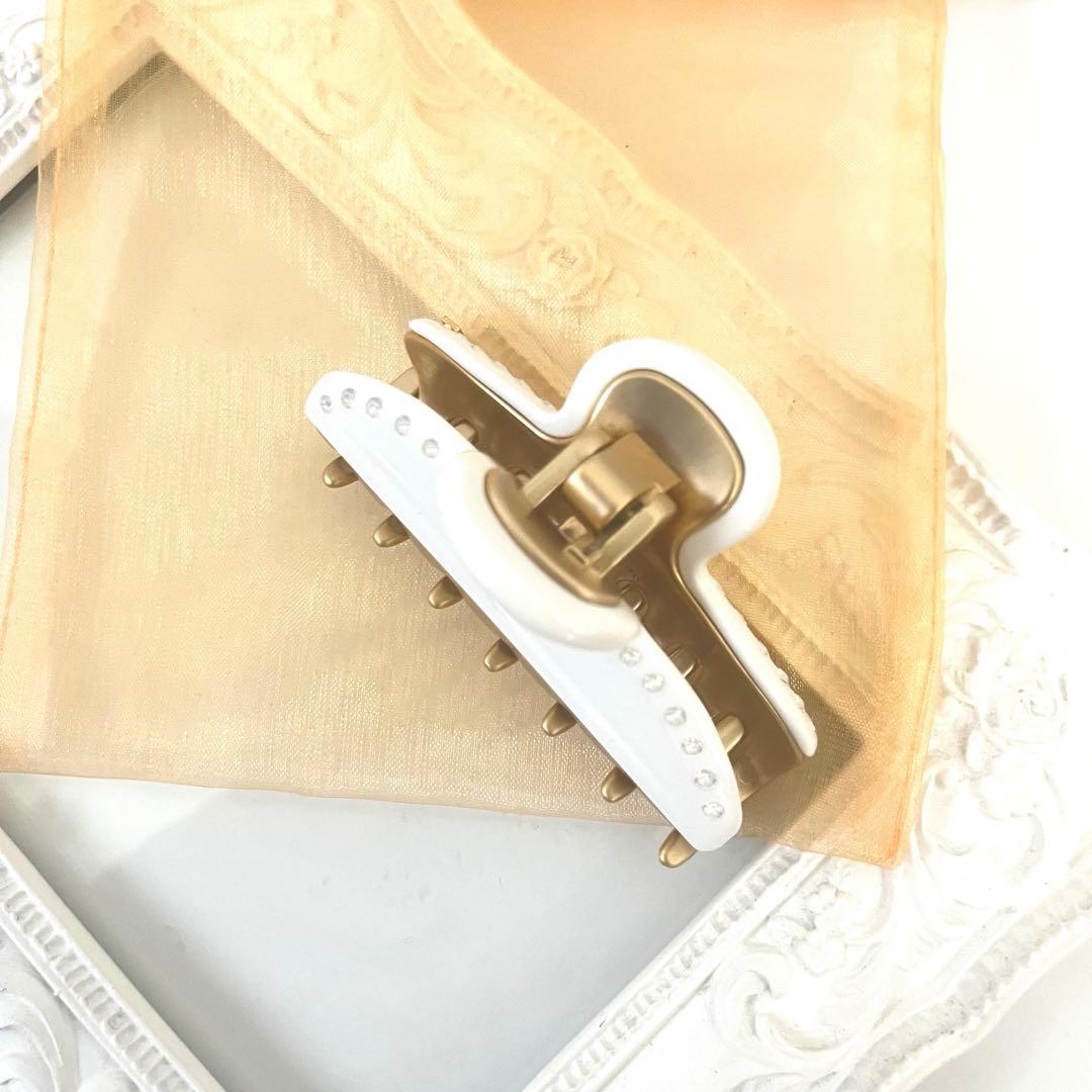 未使用級☆アレクサンドルドゥパリ ヴァンドーム　Mクリップ BLANC