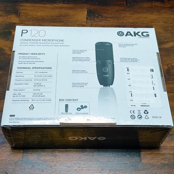 新品未開封 AKG (アーカーゲー) P120 コンデンサーマイク