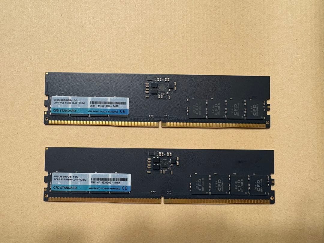 CFD販売　DDR5-5600メモリ16GB×2(32GB)/