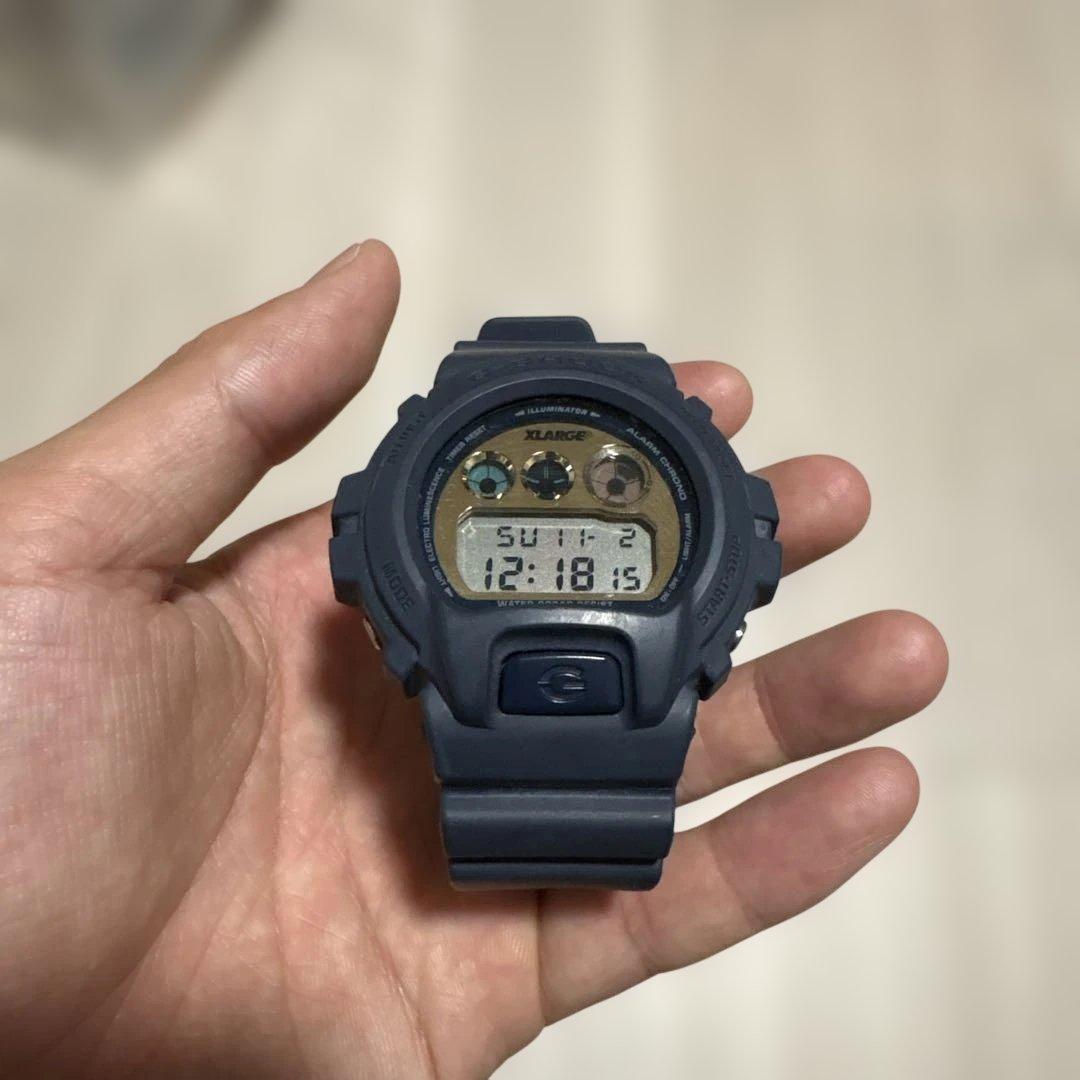 【数回着用】G-SHOCK XLARGE ダークグレー 腕時計25周年記念モデル