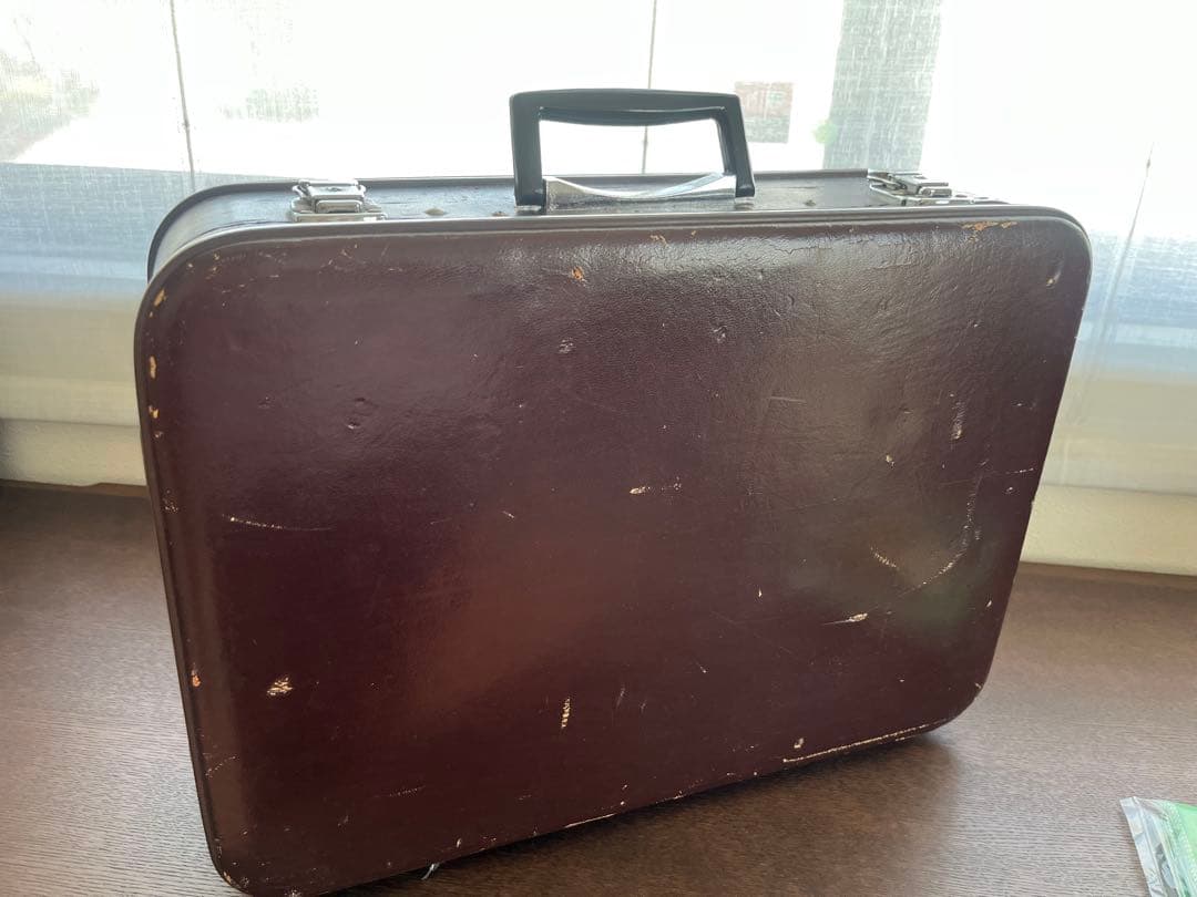 中棹　三味線　紅木　三つ折り　金入　ケース付き