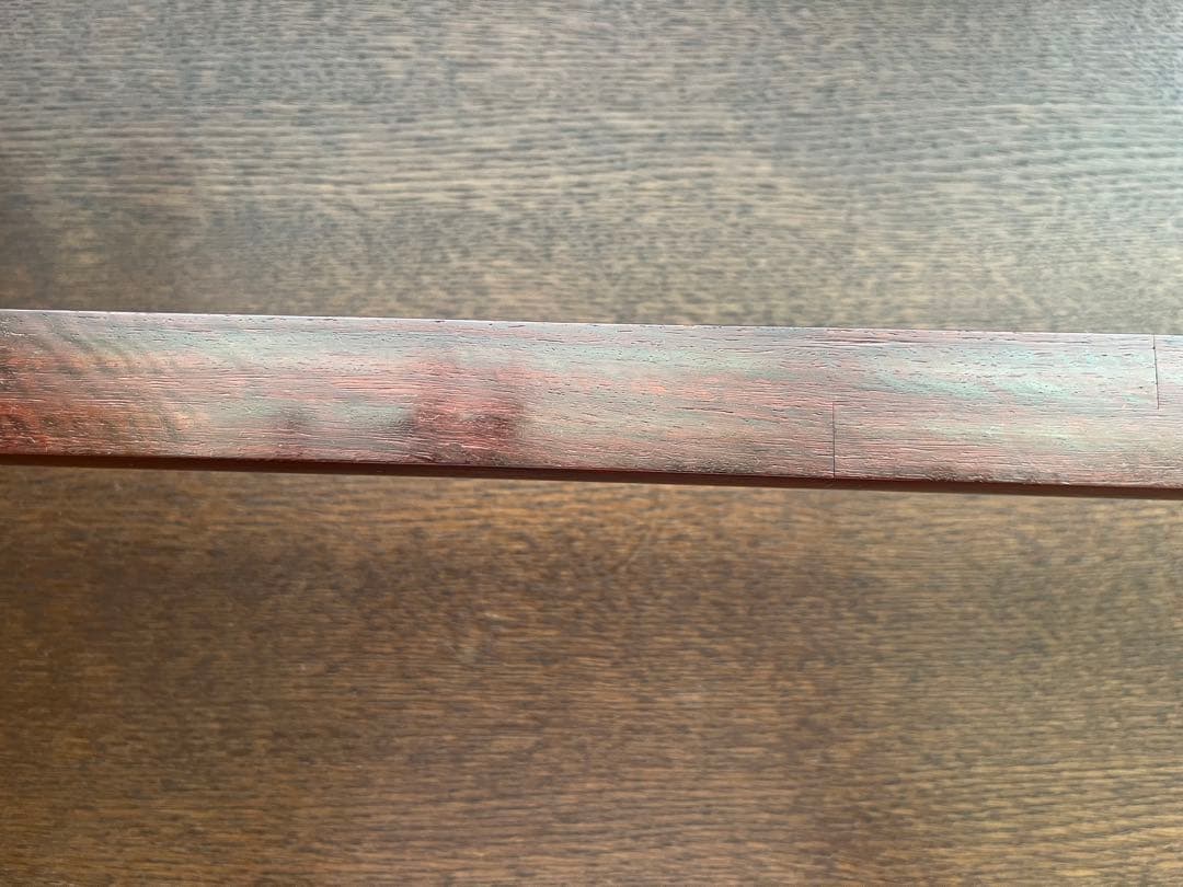 中棹　三味線　紅木　三つ折り　金入　ケース付き