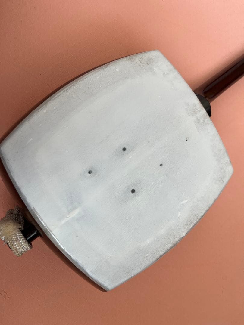 中棹　三味線　紅木　三つ折り　金入　ケース付き