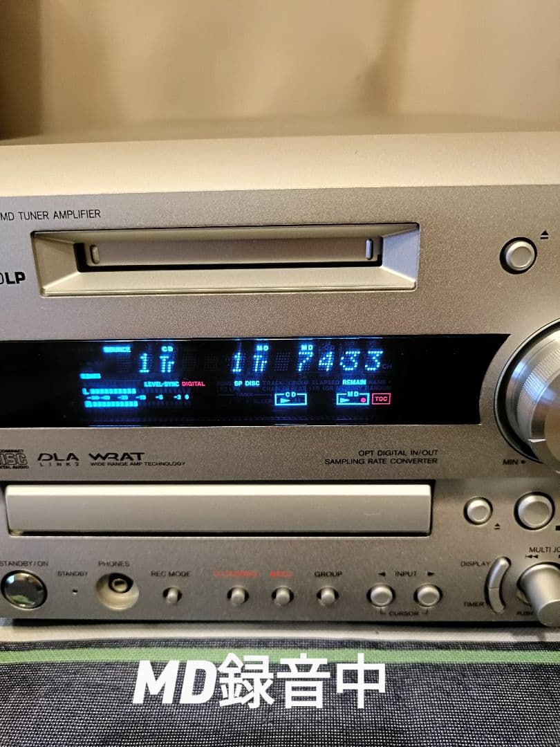 ONKYO FR-X7A CD,MD,FM/AM 整備済完動品　リモコン付