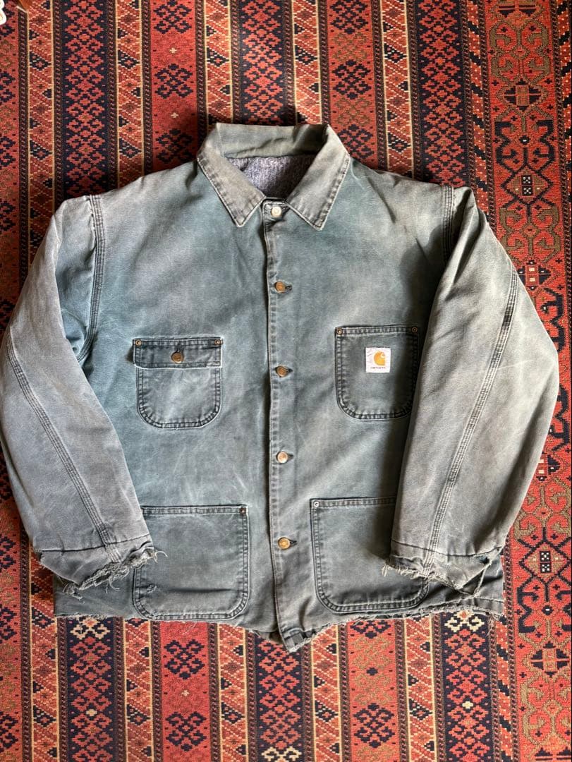 CARHARTT 90s 00s フェード ボロ ミシガン チョアコート