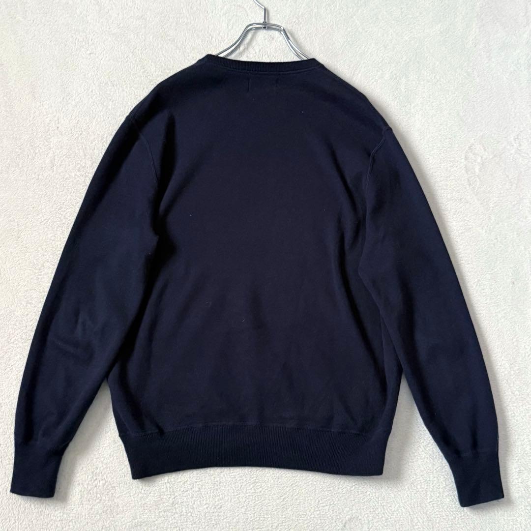 POLO RALPH LAUREN　ニット　セーター　クルーネック　ネイビー　綿