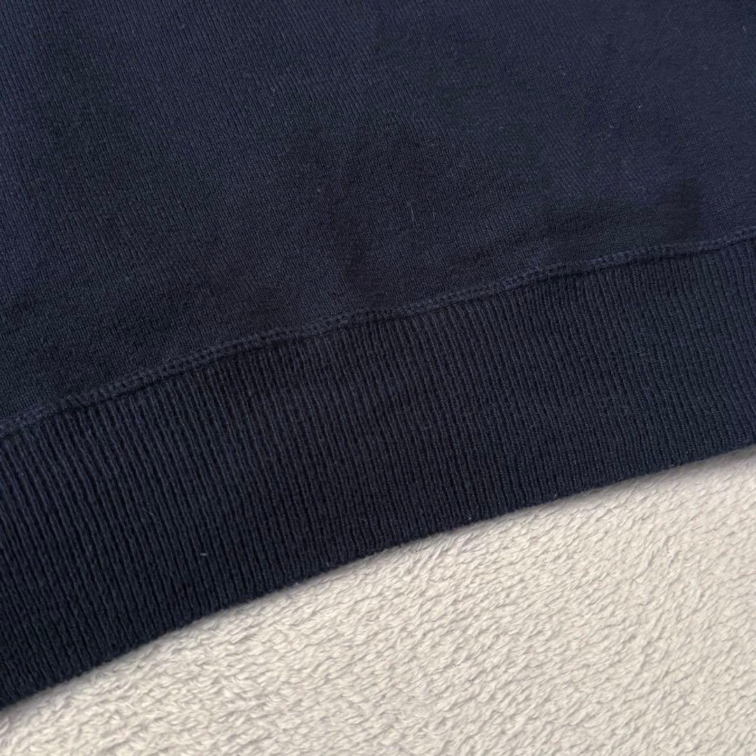 POLO RALPH LAUREN　ニット　セーター　クルーネック　ネイビー　綿